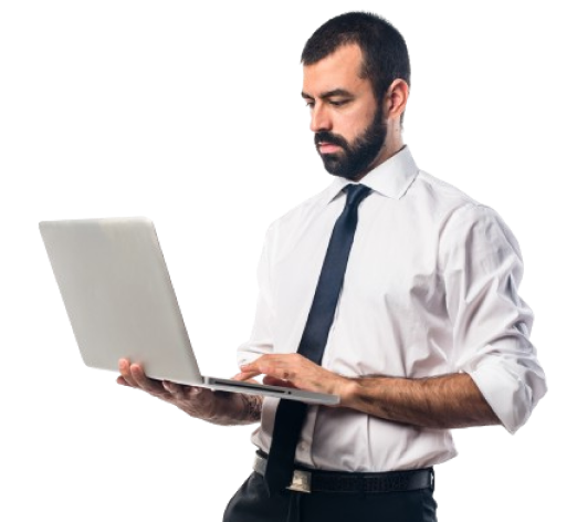 Businessman with Laptop